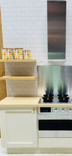 Load image into Gallery viewer, Dollshouse Miniature one twelfth scale ‘Orla Kiely’ inspired Kitchen Canisters
