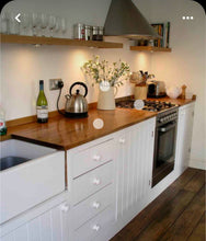 Load image into Gallery viewer, 2 inch Tongue and Groove style Fixed Kitchen door right hand opening
