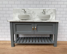 Carregar imagem no visualizador da galeria, Grey/ Blue Shaker Vanity