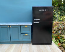 Load image into Gallery viewer, Retro Fridge-Freezer Black