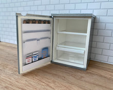 Load image into Gallery viewer, Dollshouse Miniature Under Counter Fridge Opening - Silver one Twelfth scale
