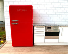 Load image into Gallery viewer, Retro Fridge-Freezer Red