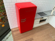 Load image into Gallery viewer, Retro Fridge-Freezer Red