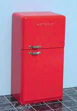 Load image into Gallery viewer, Retro Fridge-Freezer Red