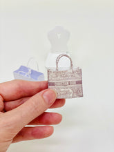 Cargar imagen en el visor de la galería, Dollshouse Miniature Dior book bag 1:12th scale
