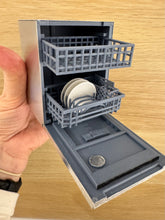 Load image into Gallery viewer, Dollshouse miniature one twelfth scale freestanding opening dishwasher
