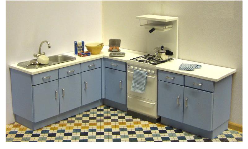 Küchenset aus den 1950er/60er Jahren 
