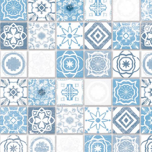 Embossed Antique Azure Tiles