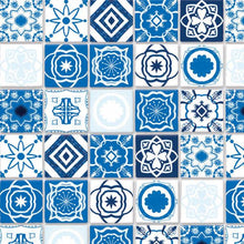 Load image into Gallery viewer, Blue Mediterranean Tiles

