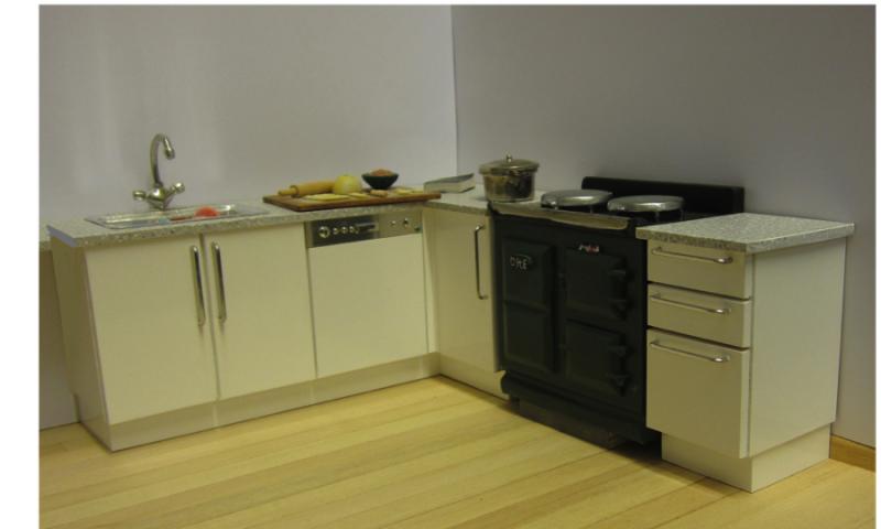 Corner Kitchen Kit with Split Fixed – ELF Miniatures